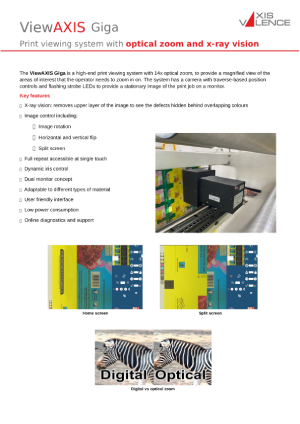 ViewAxis Print viewing system Giga