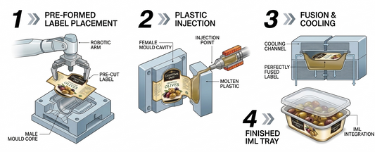 Electrostatic charging in in‑mould labelling applications