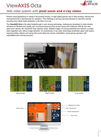 ViewAXIS Web video system with pixel zoom and x-ray vision
