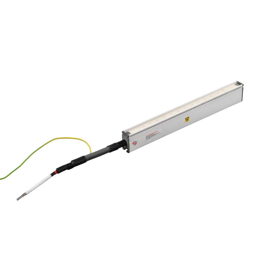 Valstat®VR32C AC shockless static eliminating bar CE, EL-0060, OL-0150, WW-0050mm; 3Meters HV cable