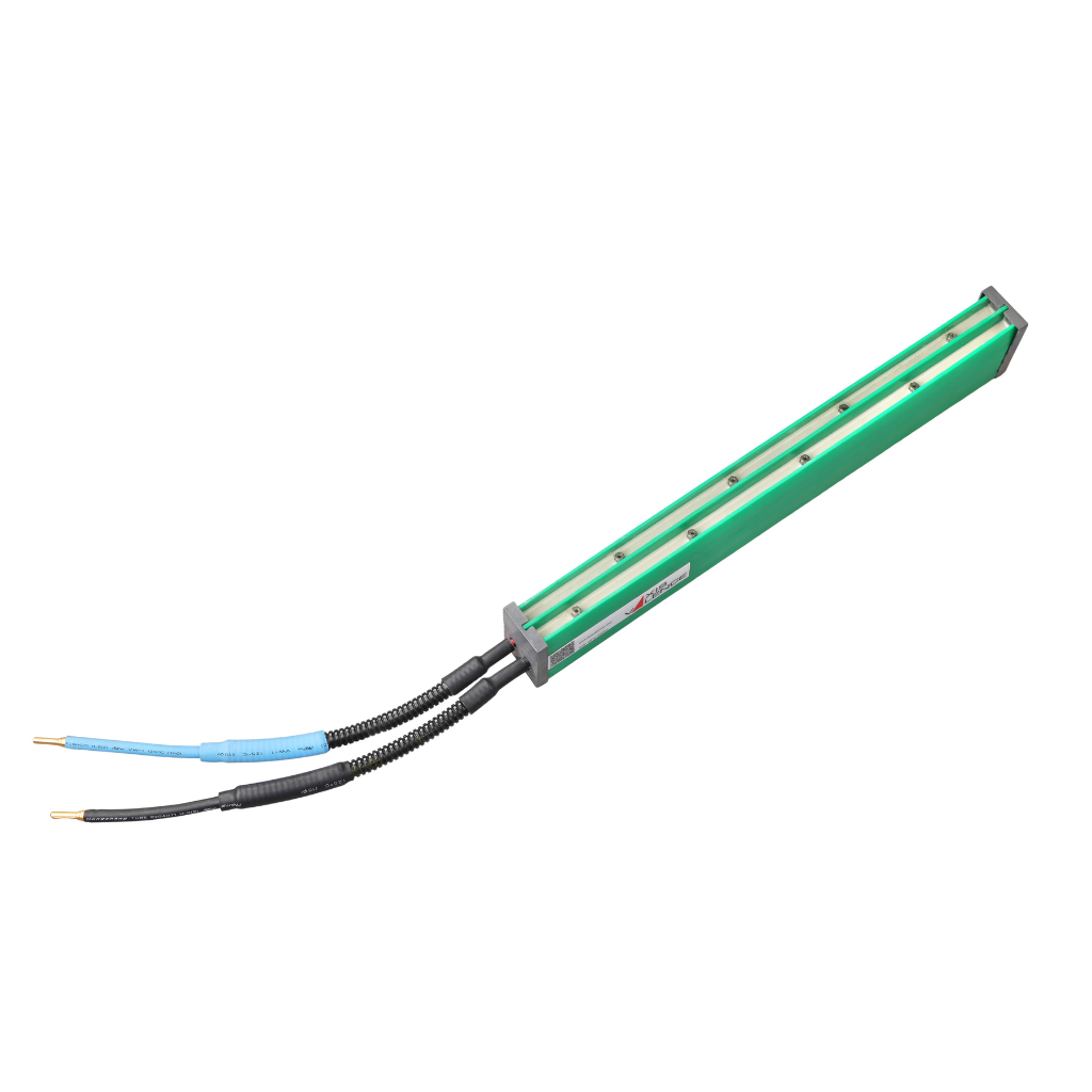 Valstat®VR90 DC,shockless static eliminating barEL 3900 mm OL 3970 mm & HV cable 3Meters replaceable pin, with mounting bracket