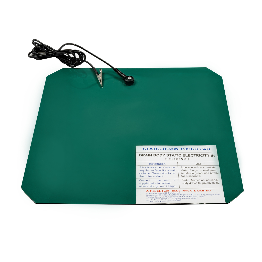 Valstat® DP10 anti static discharge pad 1'x1' with 2 Meters earthing wire.